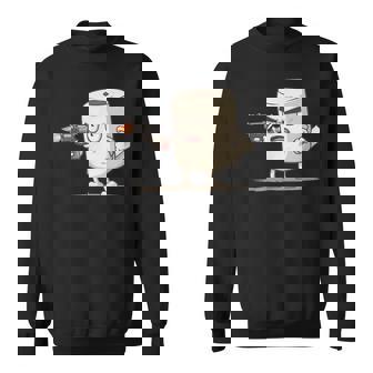 Pretty Pistole Toilet Paper Costume For Gun Lovers Sweatshirt Unisex | Mazezy