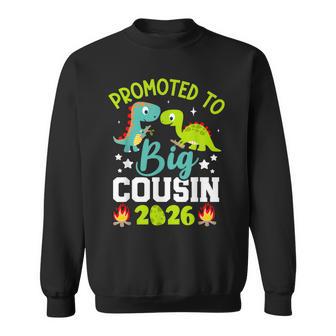 Promoted To Big Cousin 2026 With Dinosaur New Baby Shower Sweatshirt | Seseable UK