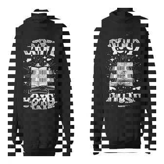 Proud Bookish Open Book Reading愛好家。 スウェットシャツ - Kawaiitshirt