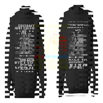 Proud Daughter Of Korean War Veteran Us Family Matching Sweatshirt - Thegiftio