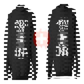 Proud Of My DNA Swiss Roots Switzerland Flag Tank Top Sweatshirt Unisex | Mazezy