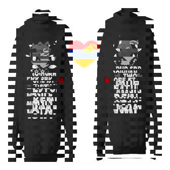 Proud Husband Of Beautiful Armenian Wife Armenia Flag Tank Top Sweatshirt Unisex | Mazezy