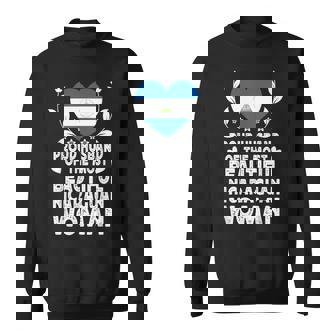 Proud Husband Of Beautiful Nicaraguan Wife Nicaragua Flag Sweatshirt Unisex | Mazezy