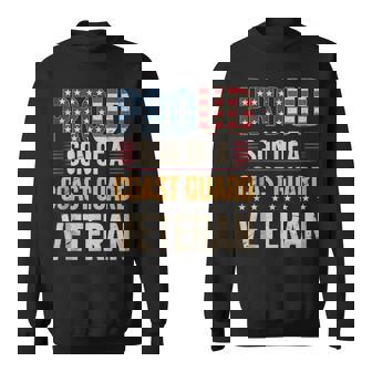 Proud Son Of Coast Guard Veteran USA Flag Tank Top Sweatshirt Unisex | Mazezy