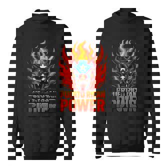 Puerto Rico Vejigante Flame Mask Boricua Heritage Power Tank Top Sweatshirt Unisex | Mazezy