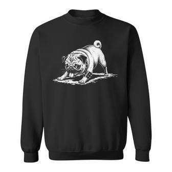 Pug Hardcore Punk Headbanger Sweatshirt Unisex | Mazezy