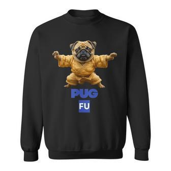 Pug Martial Arts Dog Graphic Sweatshirt Unisex | Mazezy