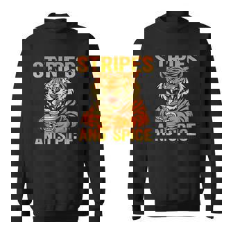 Pumpkin Spice Tiger Art For Hardcore PSL Obsession Vibes Sweatshirt Unisex | Mazezy