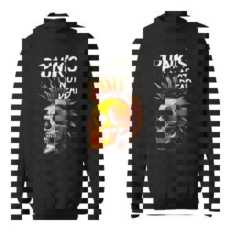 Punk's NOT Dead Skull Punk Rock Art Tank Top Sweatshirt Unisex | Mazezy