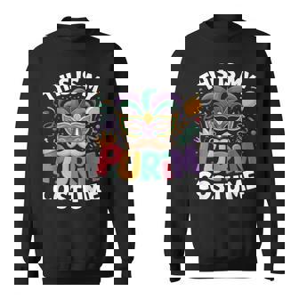 This Is My Purim Costume Jewish Holiday Mask Carnival Party Sweatshirt - Thegiftio