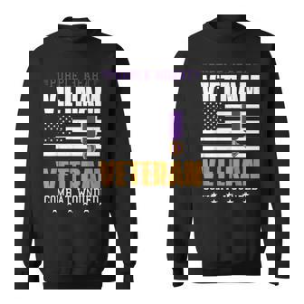Purple Heart Vietnam Veteran Combat Wounded Patriotic Proud Sweatshirt | Mazezy