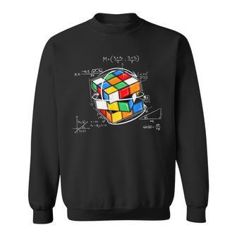 Puzzle Cube Retro Speed Cubing 80'S Vintage Toy Sweatshirt - Thegiftio UK