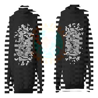 Raccoon Bicycle Riding Vintage Animal Feral Cyclist Sweatshirt Unisex | Mazezy