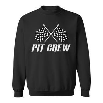 Race Car Driver Birthday Party Racing Family Pit Crew Sweatshirt | Mazezy