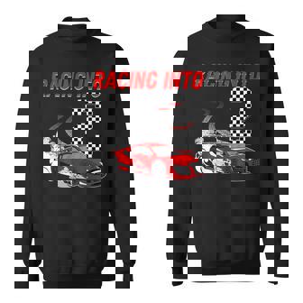 Racing Into 2Nd Birthday レースカー 2歳 幼児 男の子 スウェットシャツ - Kawaiitshirt