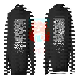 Rad Techは猫、放射線ヴィンテージ猫おもしろさんを愛しています スウェットシャツ - Kawaiitshirt