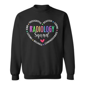 Radiology Squad Radiology Tech Heart Radiographer Sweatshirt - Thegiftio UK