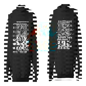 Raised In A Cage Baseball Training Batting Cage Sweatshirt | Mazezy