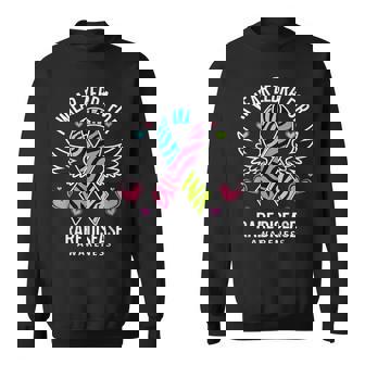 Rare Disease Day 2025 Zebra Ribbon Awareness Sweatshirt | Mazezy