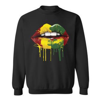 Rasta Reggae Lips Music Rasta Rastafari Roots Jamaican Sweatshirt - Seseable