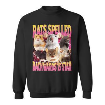 Rats Spelled Backwards Is Star Gen Z Humor Rat Meme Sweatshirt - Thegiftio UK