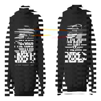 RC Captain Model RC Model I Fool Remote Control Boat Sweatshirt Unisex | Mazezy