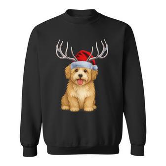 Reindeer Santa Hat Holiday Havanese Christmas Sweatshirt - Thegiftio UK
