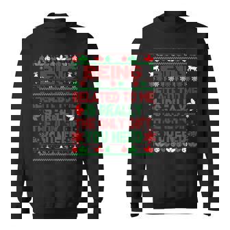 Being Related To Me Christmas Xmas Family Pajamas Sweatshirt - Seseable