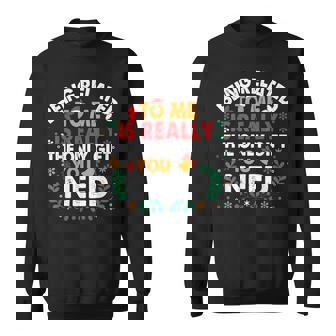 Being Related To Me Xmas Christmas Family Pajamas Sweatshirt - Seseable