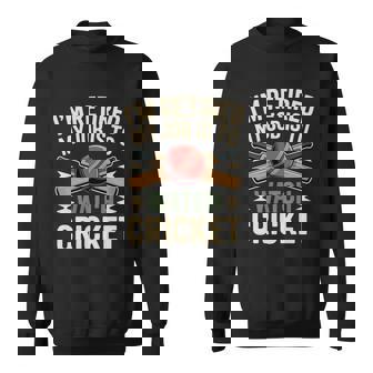 Retired Cricket Fan My Job Is To Watch Cricket Sweatshirt Unisex | Mazezy