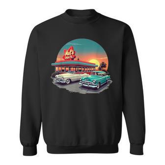 Retro 1950S 50S Mel's Diner Vintage Rockabilly Sock Hop Sweatshirt - Thegiftio UK
