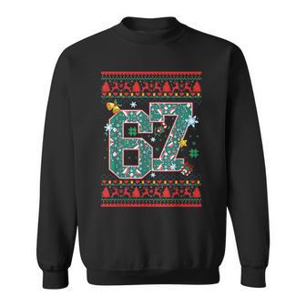 Retro 67 Six Seven Christmas Meme Sweatshirt - Thegiftio UK