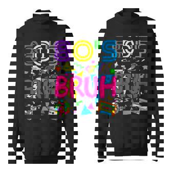 Retro 80S Bruh 1980S Themed Party Eighties 80S Outfit Boys Sweatshirt - Thegiftio