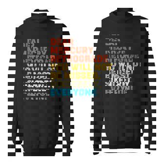 Retro Astrology Zodiac Dear Mercury Retrograde Tank Top Sweatshirt Unisex | Mazezy