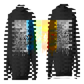 Retro Cyclist Vintage Bike Racing Landscape Sweatshirt Unisex | Mazezy