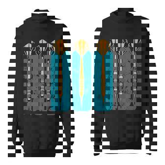 Retro Darts Dart Arrows Player Grunge Vintage Sweatshirt Unisex | Mazezy