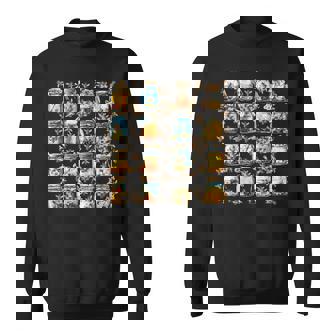 Retro Floral Bee Honey Jar Beekeeping Botanical Nature Lover Sweatshirt Unisex | Mazezy