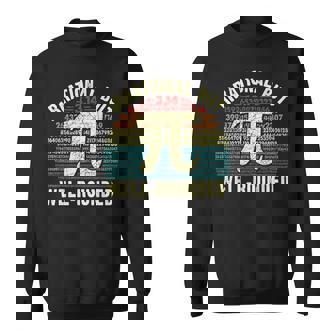 Retro Irrational But Well Rounded Pi Day Math Geeks & Nerds Sweatshirt | Seseable CA