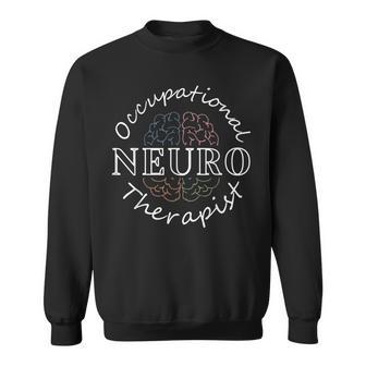 Retro Neuro Occupational Therapist Anatomy Brain Ot Therapy Sweatshirt - Thegiftio UK