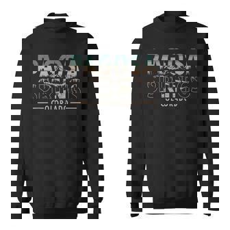 Retro Pagosa Springs Colorado Sweatshirt Unisex | Mazezy