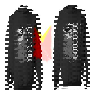 Retro Patriotic East Timorese Flag East Timor Sweatshirt Unisex | Mazezy
