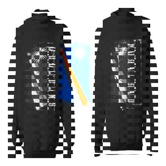 Retro Patriotic Marshallese Flag Marshall Islands Sweatshirt Unisex | Mazezy