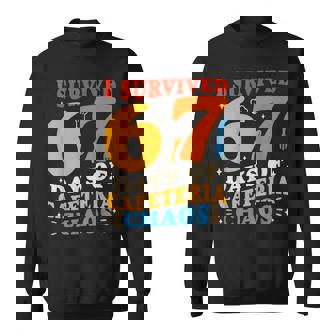 Retro I Survived 67 Days Of Cafeteria Chaos Sweatshirt Unisex | Mazezy
