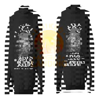 Retro Utah I Hiked Angels Landing Sweatshirt Unisex | Mazezy