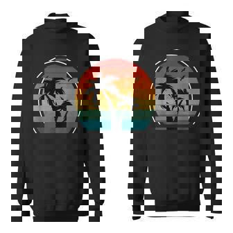 Retro Vintage Palm Trees Retro 80s 90s Beach Tropical Summer Sweatshirt Unisex | Mazezy