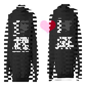 Retrointage I Heart Jfk John F Kennedy スウェットシャツ - Kawaiitshirt