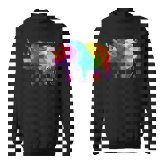 Rhinocéros Polygonaux Zoologue Rhinocérosafari Amoureux Des Animaux Sweater e - Cadeauxyz