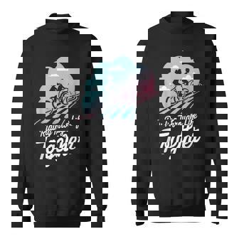 Riding Through Life Together Bike Journey Road Unity Vibes Sweatshirt Unisex | Mazezy