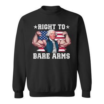 Right To Bare Arms Us Flag 4Th Of July Gym Workout Sweatshirt - Thegiftio UK