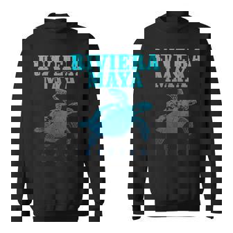Riviera Maya Mexico Surf Sea Turtle Surfer Scuba Diving Sweatshirt Unisex | Mazezy